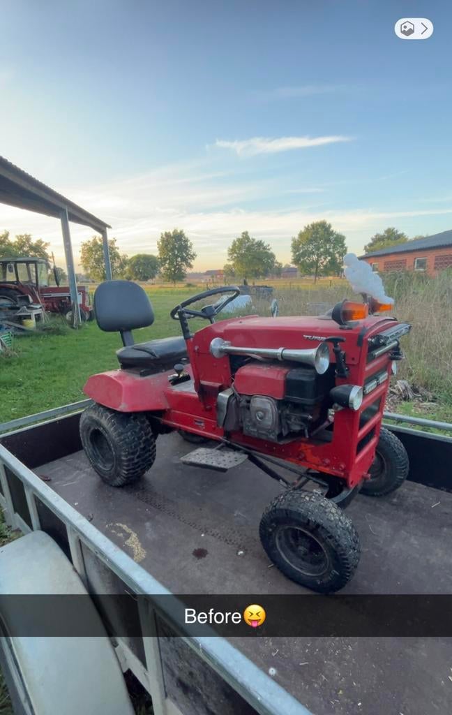 Tracteur de pelouse Honda, Jardin & Terrasse, Tondeuses autoportées, Utilisé, Vitesses, Enlèvement
