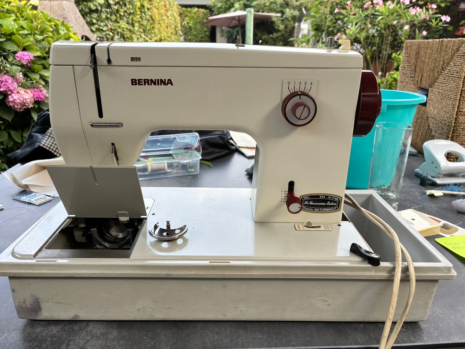 Vintage bernina naaimachine 817- 1970 moet nagekeken worden, Ophalen, Gebruikt, Naaimachine, Bernina