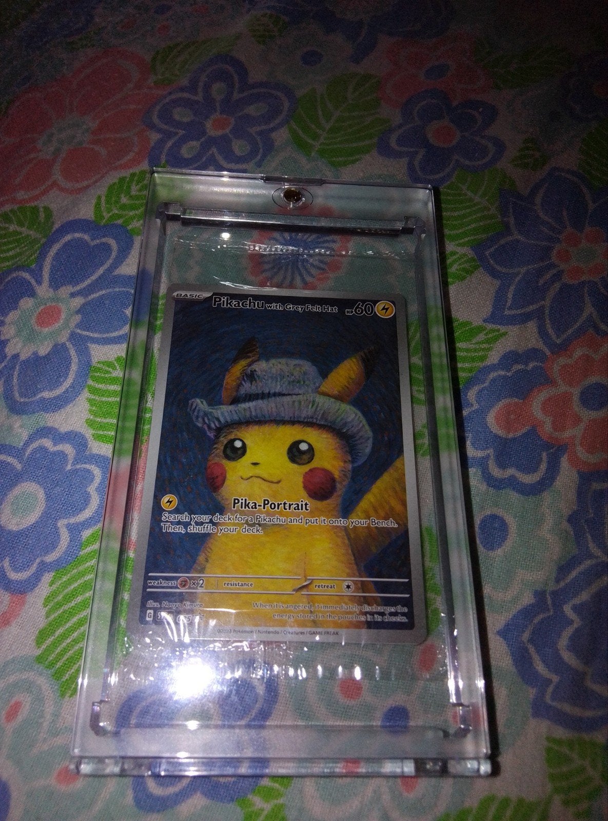 Pikachu with grey felt hat van gogh, Ophalen