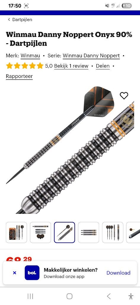 Darts pijlen Danny noppert, Sport en Fitness, Ophalen of Verzenden, Gebruikt
