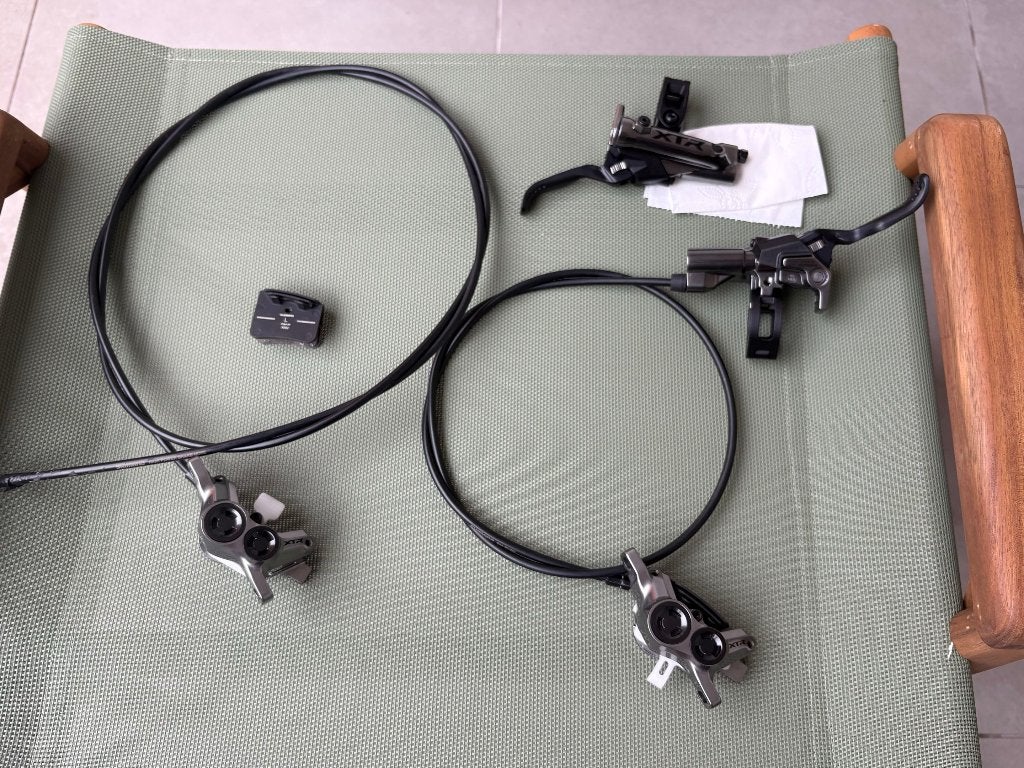 Shimano XTR M9220 Disc Brakes, Fietsen en Brommers, Ophalen, Remmen, Overige materialen, Zo goed als nieuw