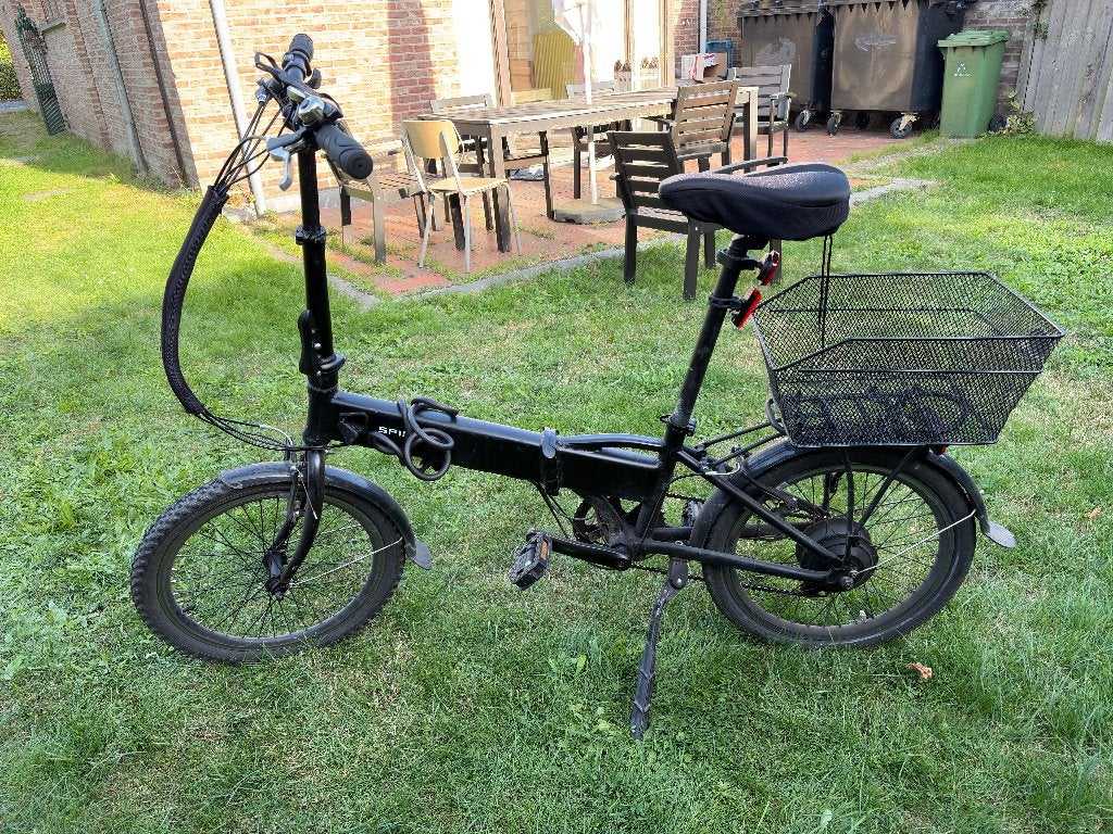 Elektrische vouwfiets Spirit 20inch 7versnelling, Fietsen en Brommers, Ophalen, Gebruikt, 30 tot 50 km per accu, Overige merken