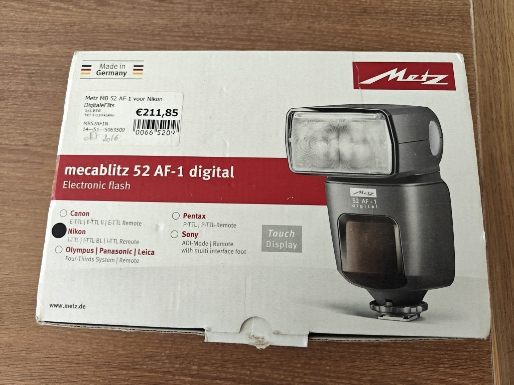 opzetflits, Audio, Tv en Foto, Foto | Flitsers, Externe flitser, Zo goed als nieuw, Kantelbaar, Metz