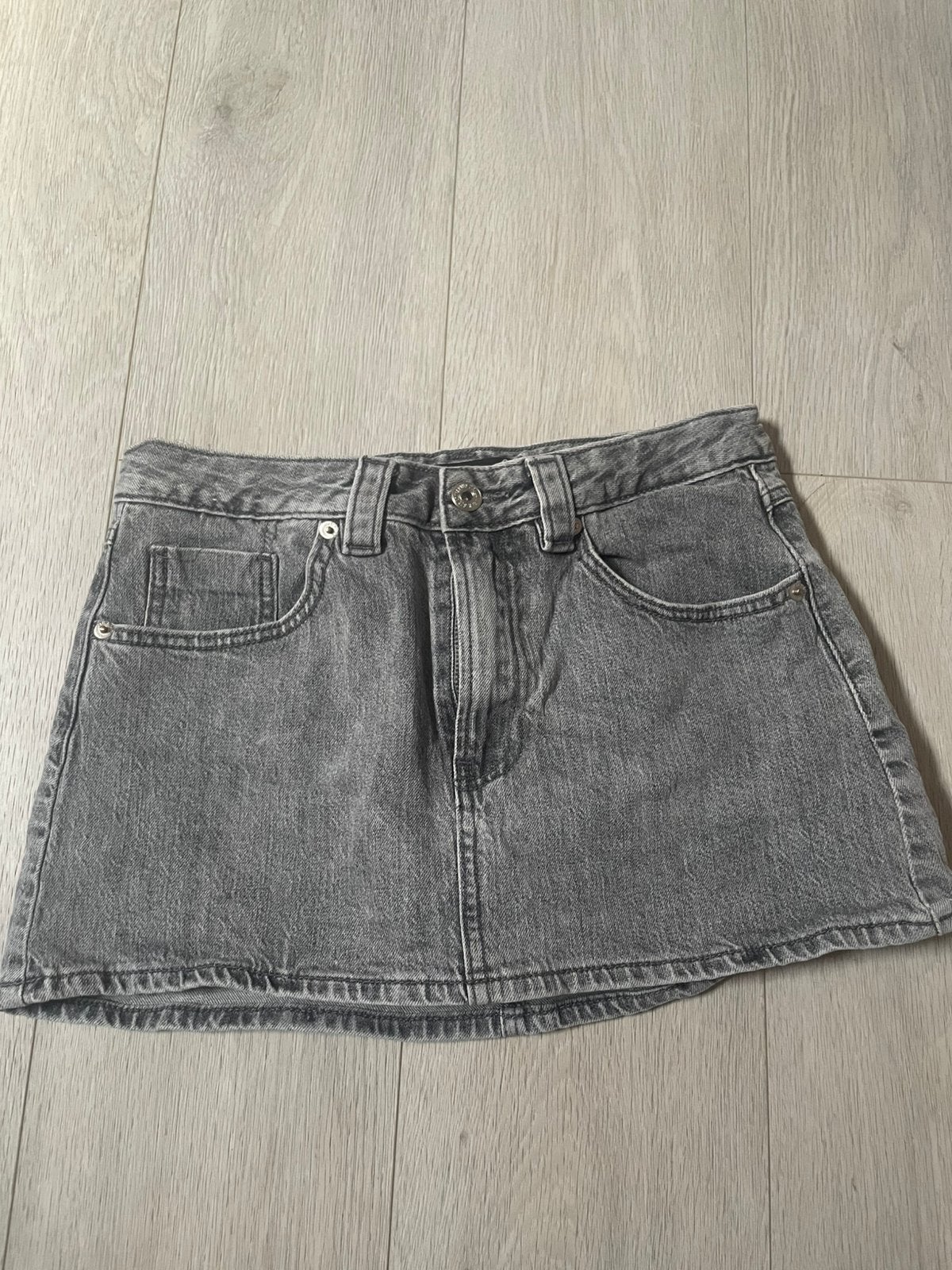 Zwart denim rokje – Stradivarius – maat 36, Ophalen, Zo goed als nieuw, Maat 36 (S), Zwart