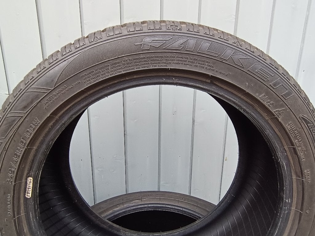 Pneus hiver 245/45/18, Enlèvement, Utilisé, Pneus hiver, 245 mm