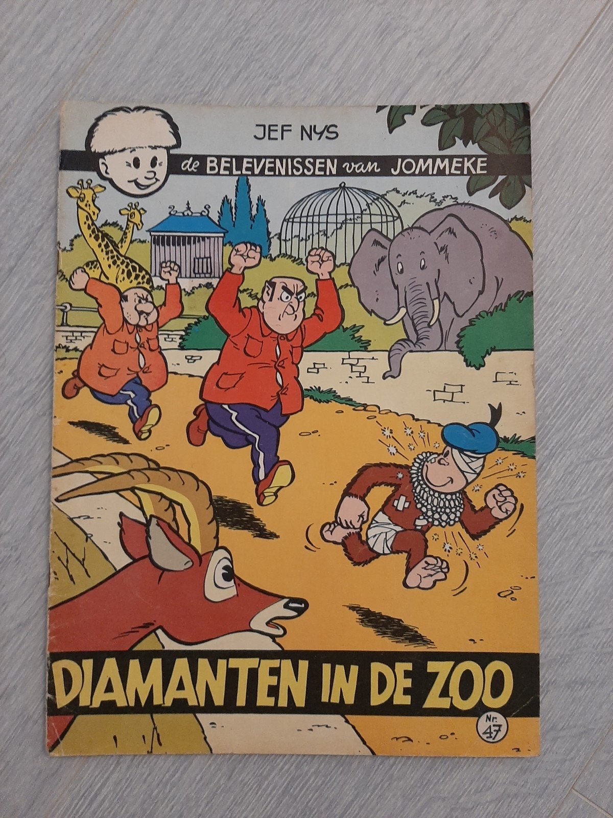 Eerste druk Jommeke  zwart wit, Enlèvement ou Envoi, Une BD, Utilisé, Jef Nijs