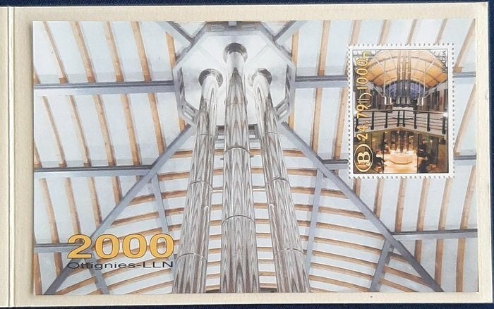 Spoorwegblok " Millenium" België, Postzegels en Munten, Met envelop, Ophalen of Verzenden, Postfris, Treinen