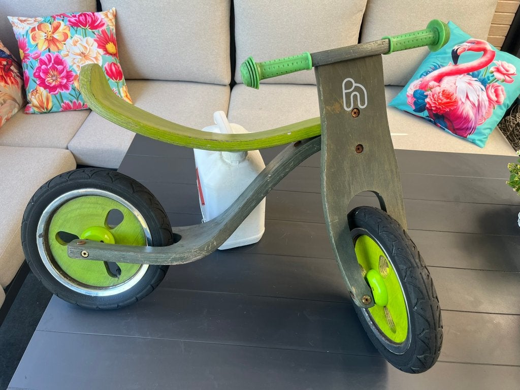 Trybike Loopfietsje +Uitbreiding set 3w.+Gratis Hoppop Fiets, Stabilisateurs, Comme neuf, Enlèvement, Trybike