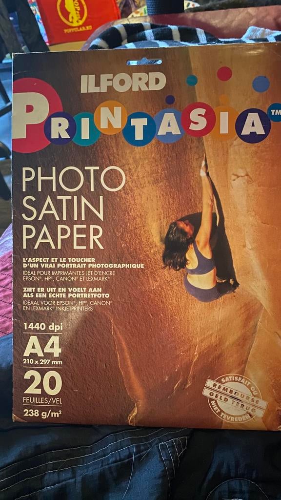 5 vellen satijn fotopapier voor printer, Ophalen, Nieuw