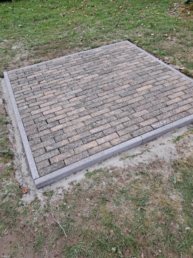 betonklinkers, Tuin en Terras, Ophalen, Gebruikt, Klinkers, 10 m² of meer