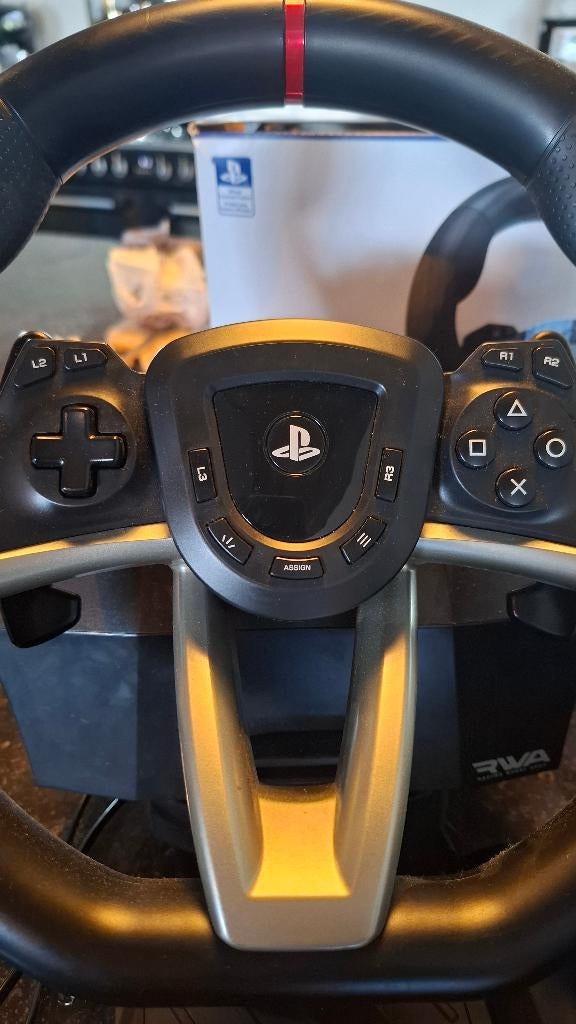 Stuurwiel met pedalen voor PS4/PS5 en PC, Ophalen, Zo goed als nieuw, Hori