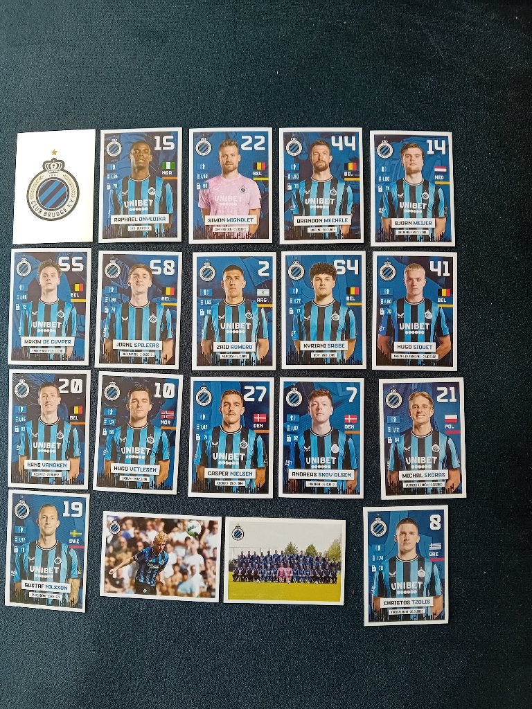 panini stickers Pro League 24/25 Club Brugge, Ophalen of Verzenden, Nieuw, Meerdere stickers
