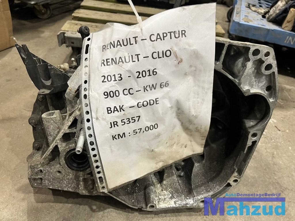 RENAULT CLIO 4 CAPTUR VERSNELLINGSBAK 0.9 TCE JR5357 GEARBOX, Renault Group, Gebruikt, Contact.group@renault.com, Renault