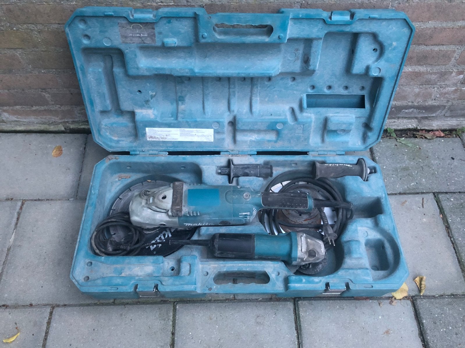 Makita, haakse slijper, slijptol, Ophalen, Gebruikt, 1000 watt of meer, Haakse handslijpmachine