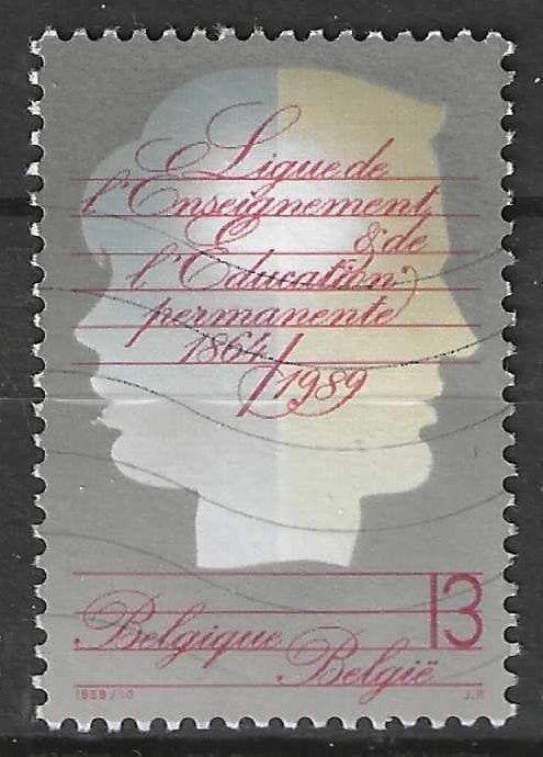 Belgie 1989 - Yvert/OBP 2337 - Ligue de l Enseignement (ST), Postzegels en Munten, Postzegels | Europa | België, Verzenden, Gestempeld