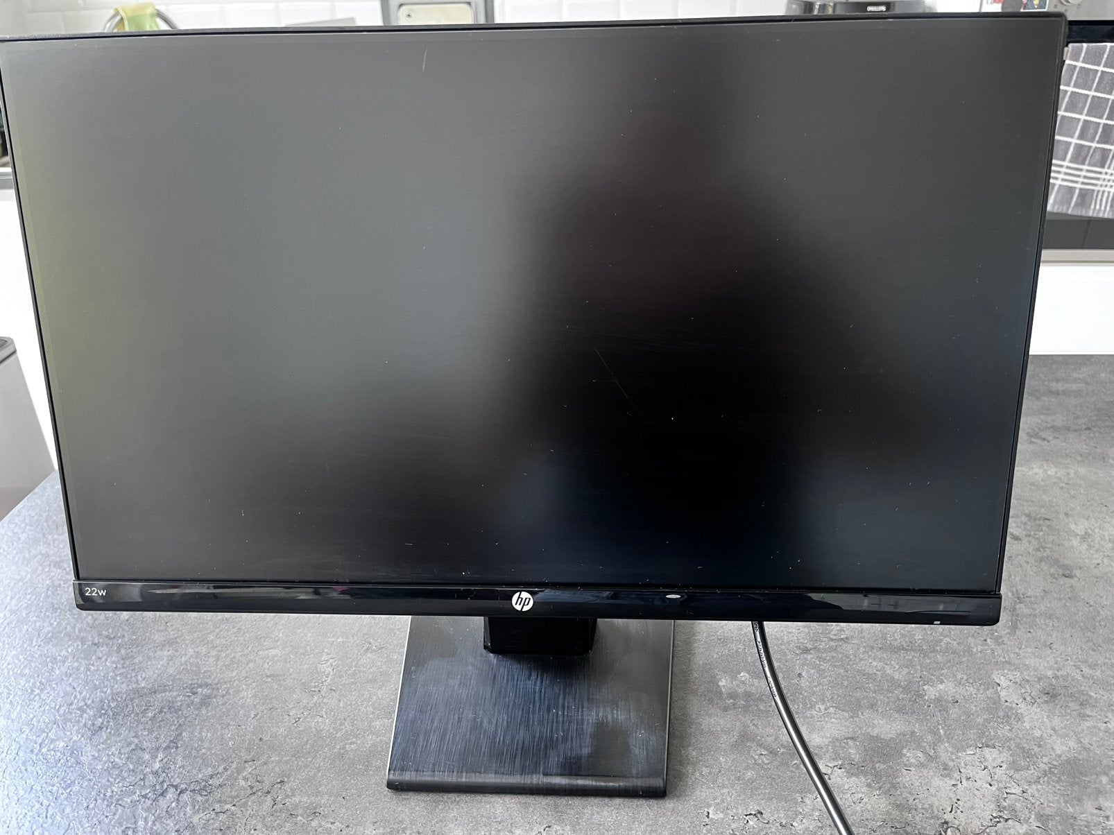 Écran PC HP 22w (21,5 pouces) - Full HD - HDMI / VGA, Computers en Software, Ophalen, IPS, Gebruikt, HDMI