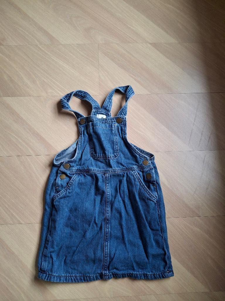 Jeans salopetjurk maat 122, Ophalen of Verzenden, Gebruikt