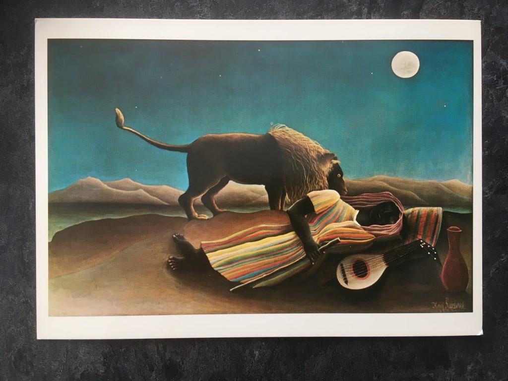 carte postale Henri Rousseau : La gitane endormie 1897, Enlèvement ou Envoi