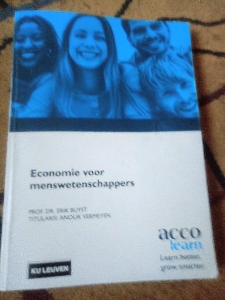 Economie voor menswetenschappers, Neuf, Acco, Économie et Marketing, Envoi