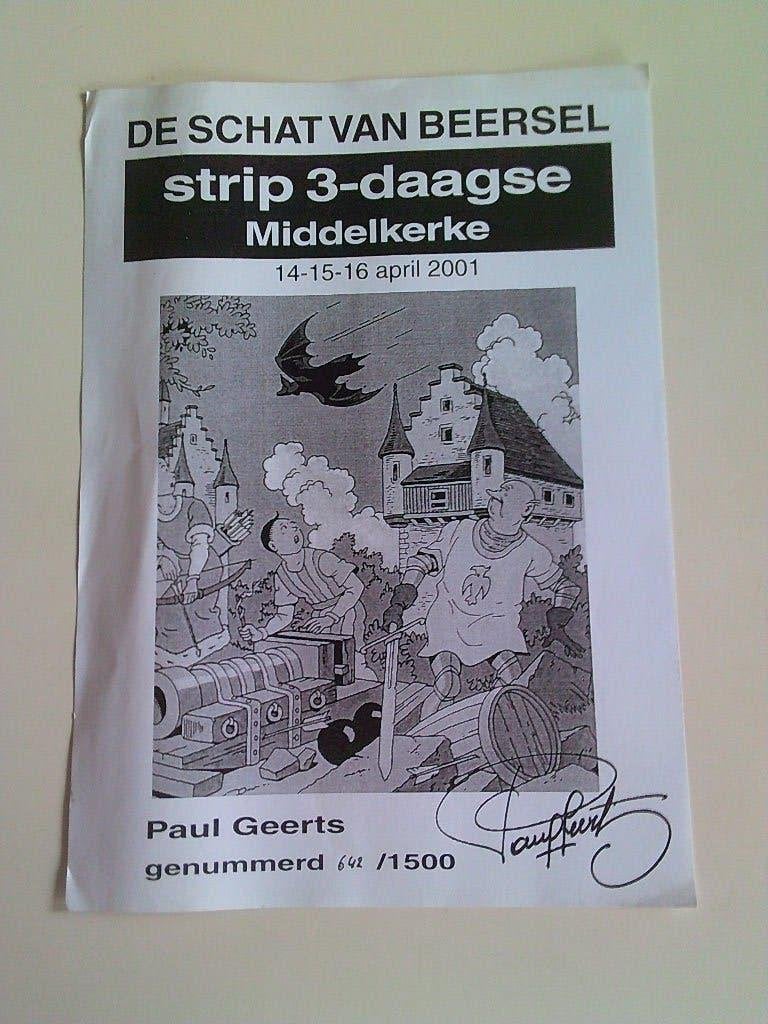 Print De schat van Beersel . Uit 2001 . Middelkerke, Ophalen of Verzenden