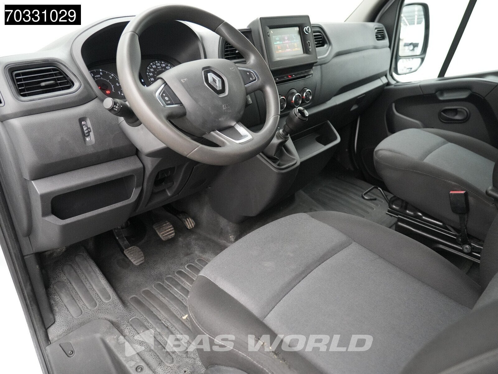 Renault Master 130PK Dubbel Cabine Kipper met Kist Dubbelluc, Auto's, Bestelwagens en Lichte vracht, Stof, Euro 6, 4 cilinders