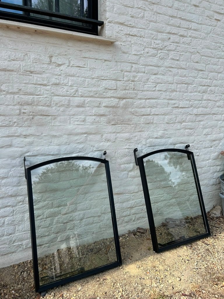 2 velux dakramen (GVO Uitzetbaar rondboog zoldervenster), Ophalen, Minder dan 80 cm, 80 tot 120 cm, Zo goed als nieuw