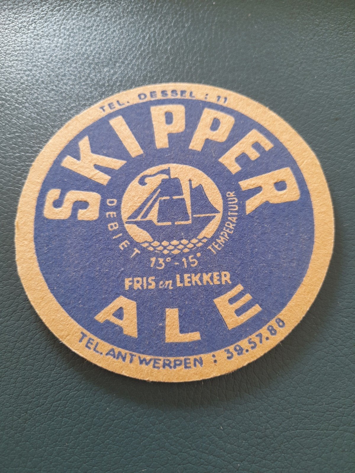 bierviltje skipper ale dessel, Verzamelen, Ophalen of Verzenden