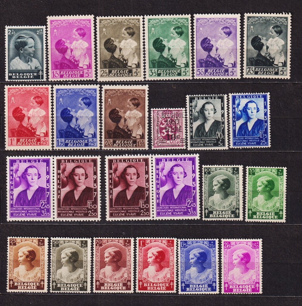 België 1937 volledig jaar **, Verzenden, Postfris, Postfris