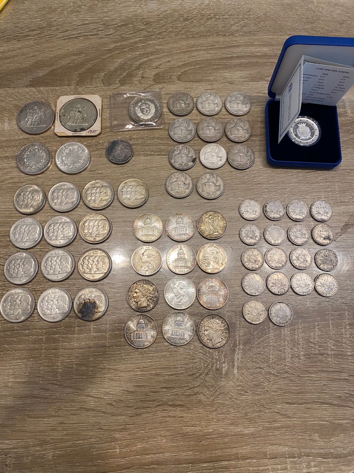 Zilveren munten, Enlèvement, Monnaie