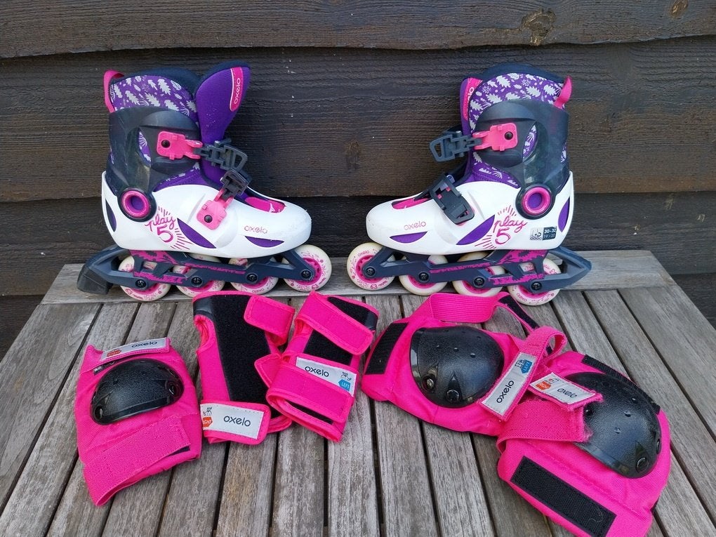 Oxelo Inline skates play5, Kinderen, Ophalen of Verzenden, Inline skates 4 wielen, Verstelbaar