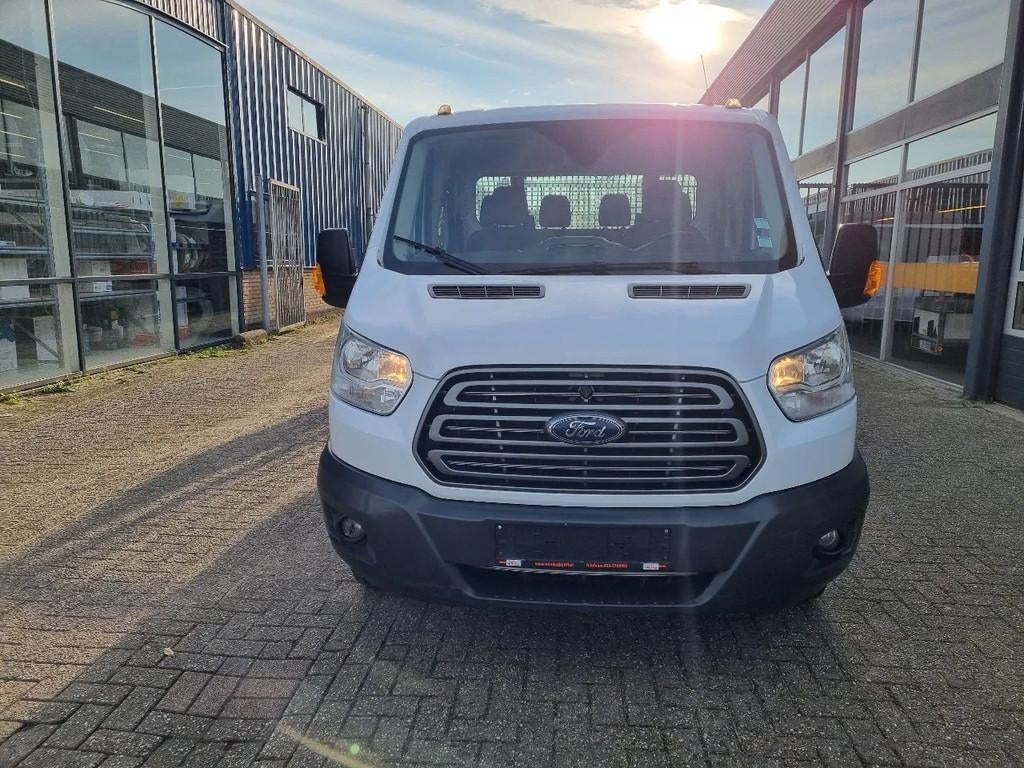 Ford Transit 2.0 TDCI 170 PK Open laadbak DC 6 Zits Euro 6, Auto's, Bestelwagens en Lichte vracht, Achterwielaandrijving, Euro 6