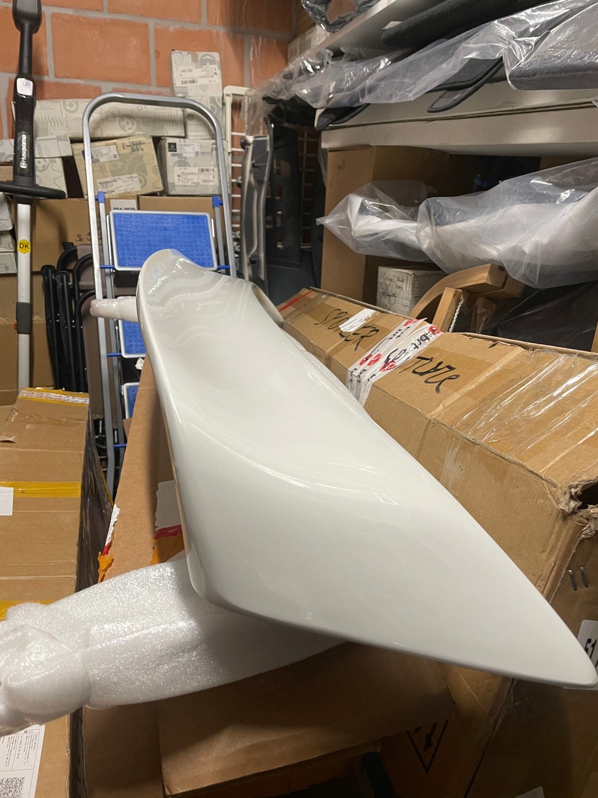 spoiler wit gelakt tuning, Auto-onderdelen, Ophalen of Verzenden, Nieuw, Achter, Achterklep