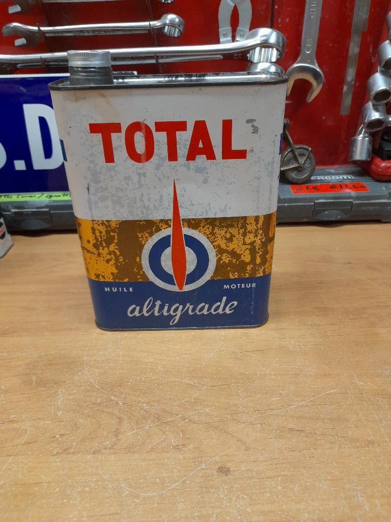 ancien bidon huile vide total altigrade, Envoi, Utilisé, Autres types