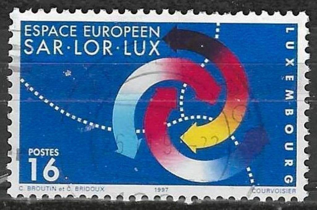 Luxembourg 1997 - Yvert 1375 - Espace européen (ST), Envoi, Luxembourg, Affranchi
