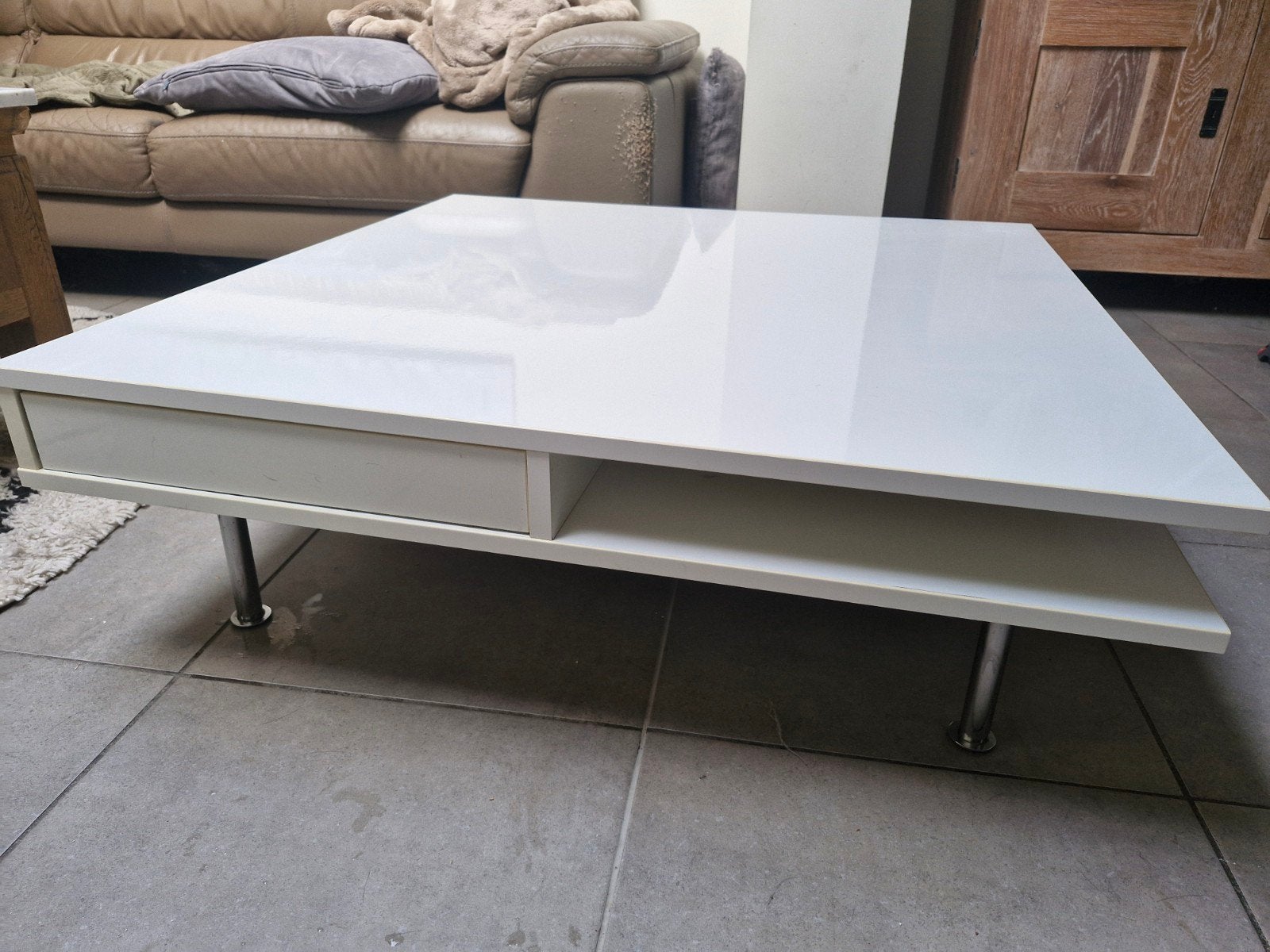 table basse, Maison & Meubles, Enlèvement, Utilisé