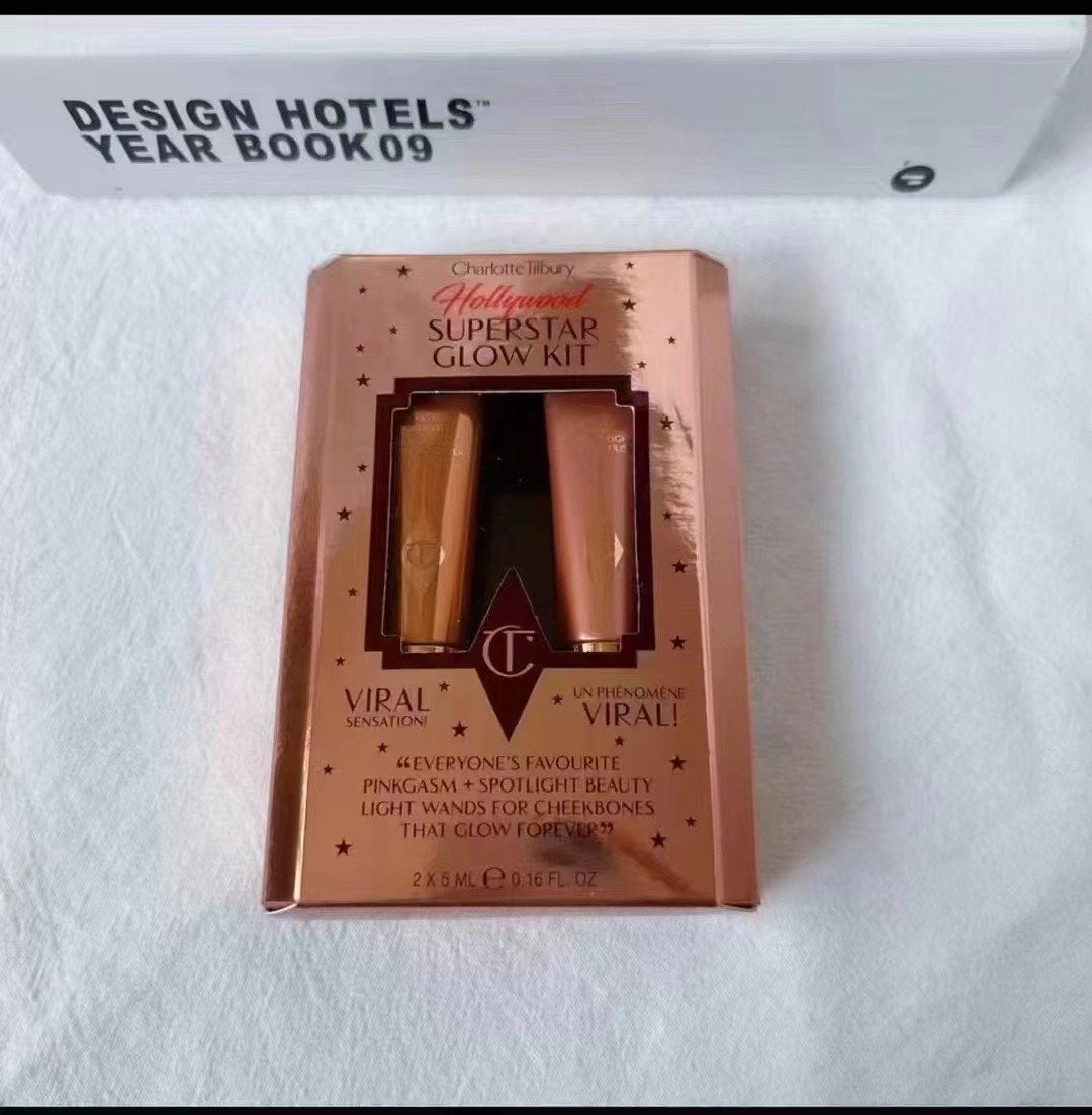 Trousse lumineuse Charlotte Tilbury Hollywood Superstar — Pi, Enlèvement ou Envoi, Neuf, Rose, Maquillage