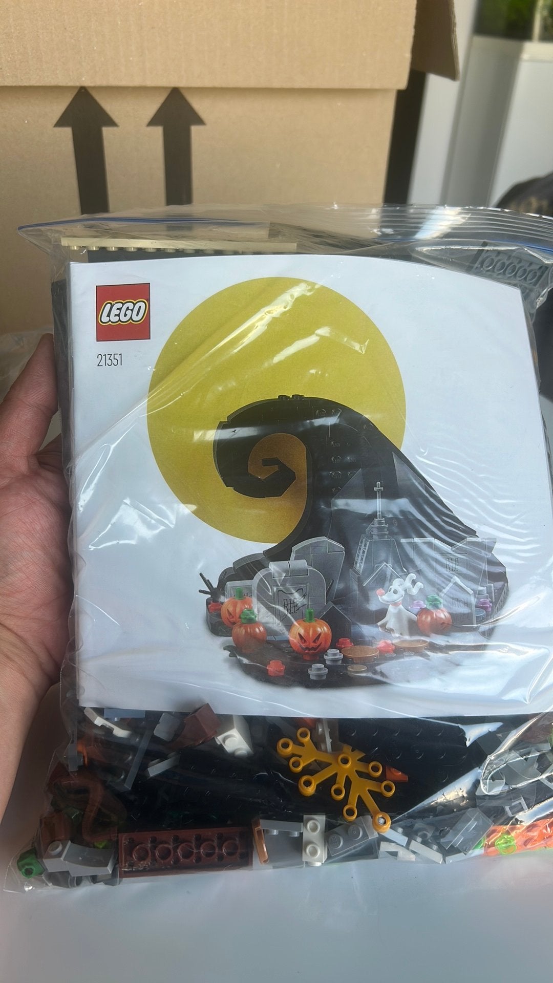 Lego 21351 The Nightmare Before Christmas + light kit, Ophalen of Verzenden, Lego