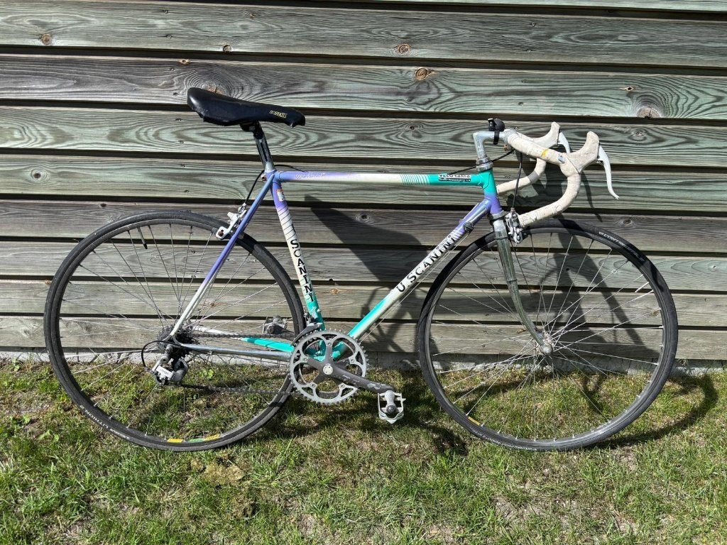 Retro koersfiets merk Scanini, Autres marques, Frein sur jante, Acier, Enlèvement