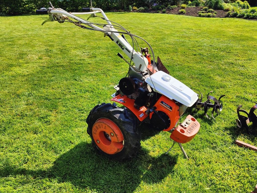 Motoculteur, frees en ploeg, Kubota TF75, Enlèvement