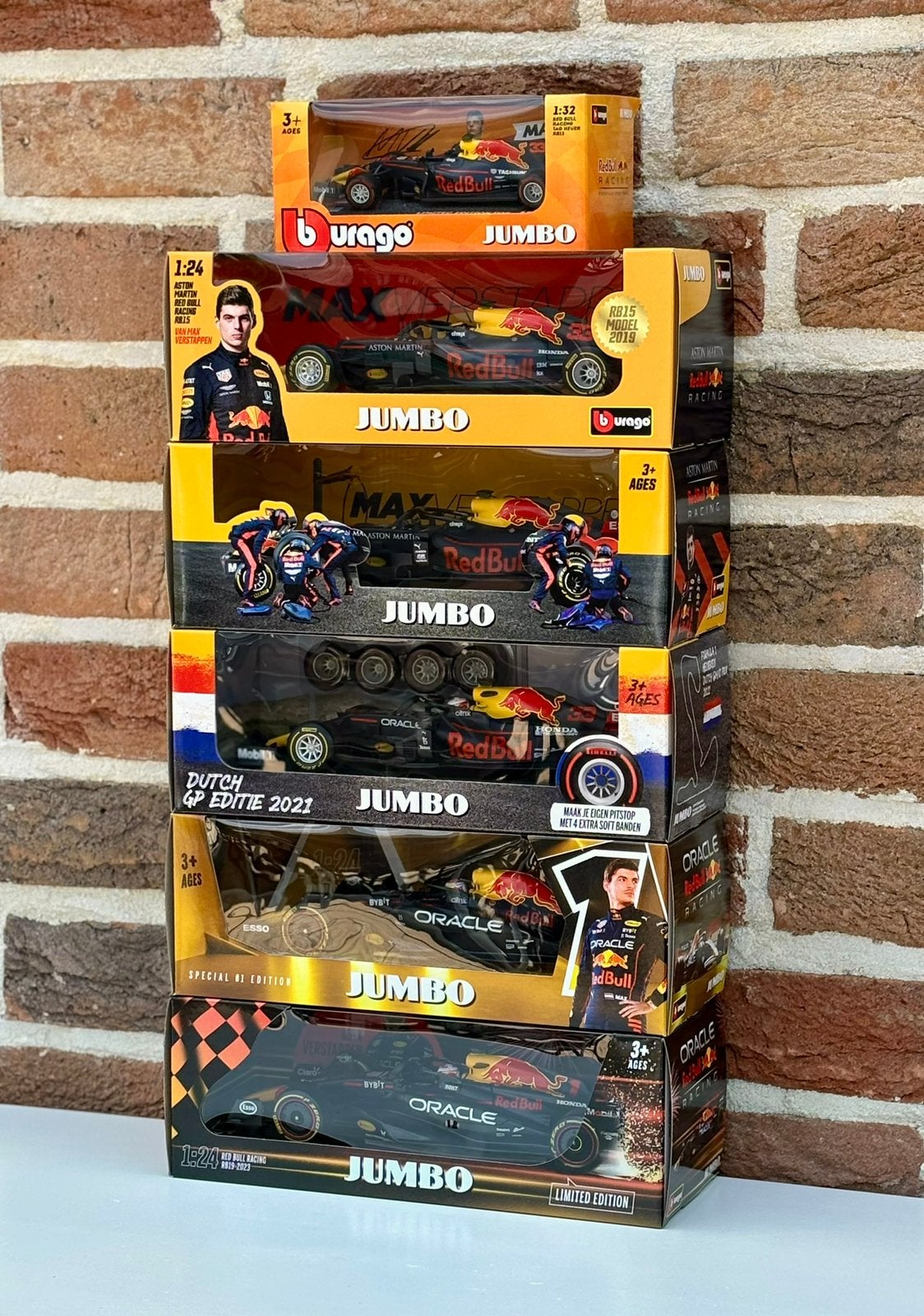 Max Verstappen Bburago Jumbo Limited Edition collectie, Hobby & Loisirs créatifs, Voitures miniatures | 1:24, Enlèvement ou Envoi