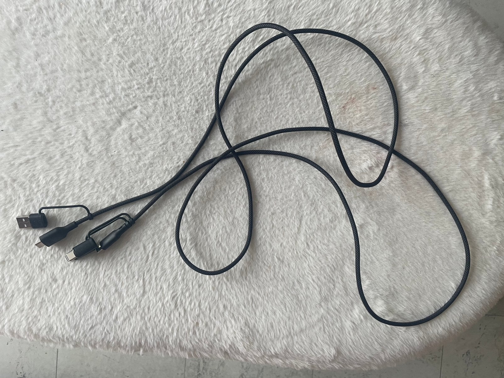 Action DLC5204T/00 3-in-1 oplaadkabel - USB-A/USB-C, Computers en Software, Ophalen of Verzenden, Zo goed als nieuw