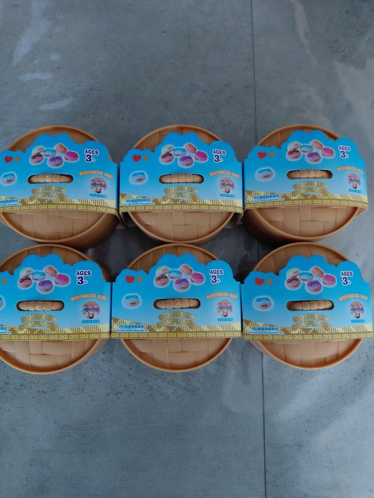 Dumpling met strikje 6x nieuw 8,5cm. Tiktok RAGE 2026., Kinderen en Baby's, Ophalen, Nieuw, Overige typen