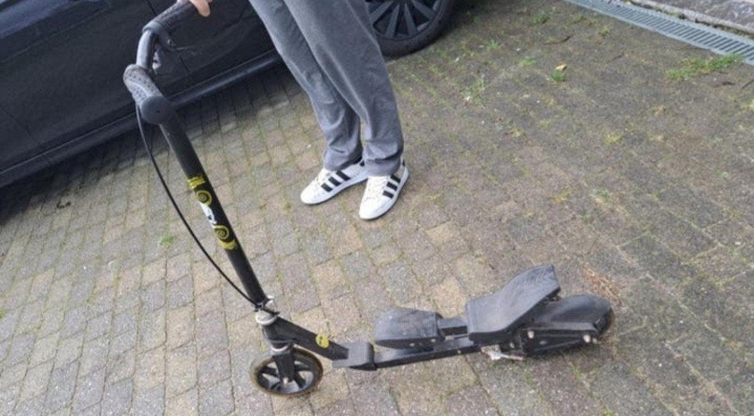 Supertoffe step met een uniek aandrijfmechanisme, Ophalen