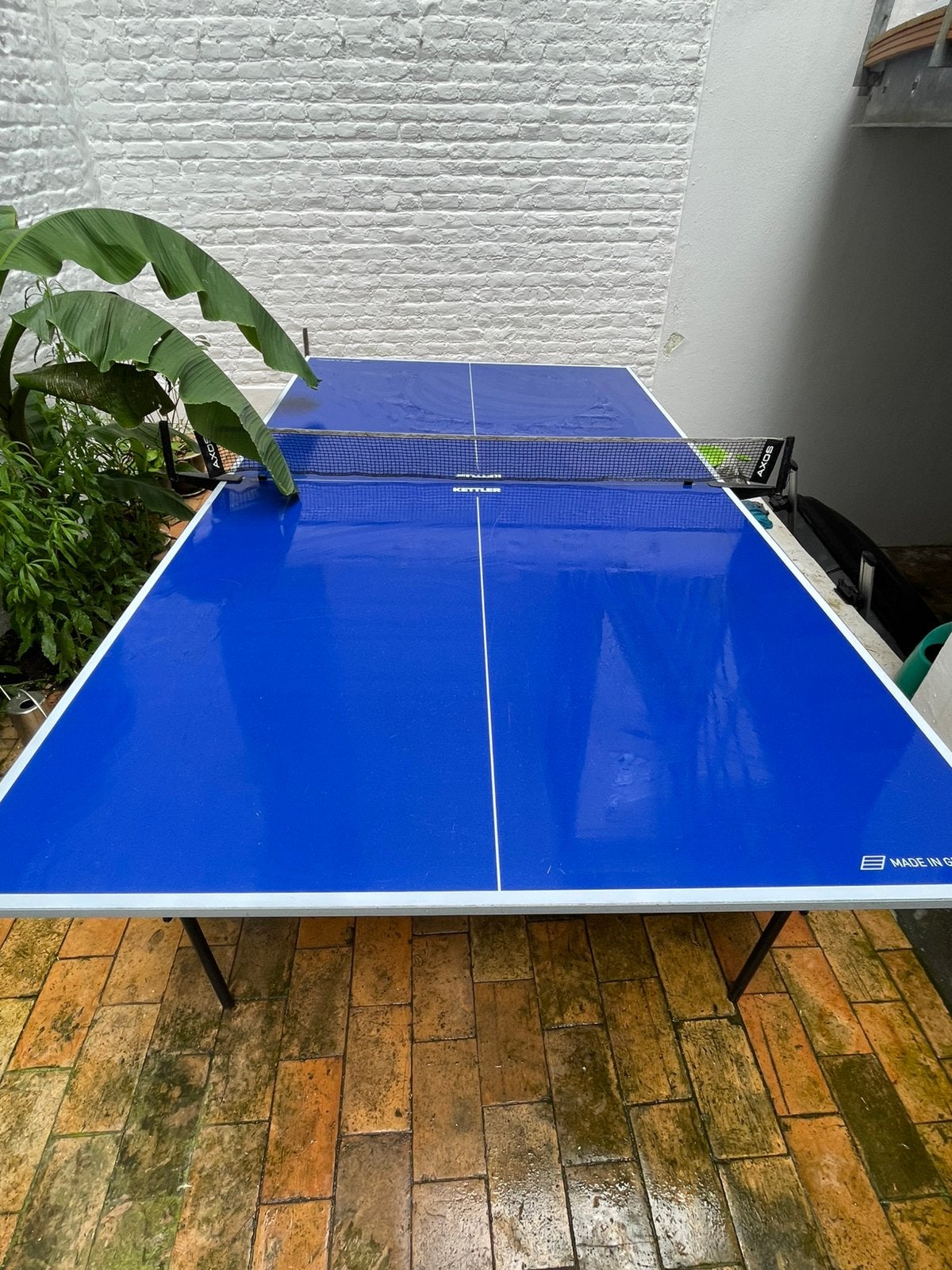 Kettler Tafeltennis, Sport en Fitness, Ophalen, Gebruikt, Tafel Outdoor, Verrijdbaar