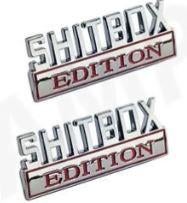 Shit box Shitbox embleem logo voor auto motor SALE SALE, Ophalen of Verzenden, Nieuw