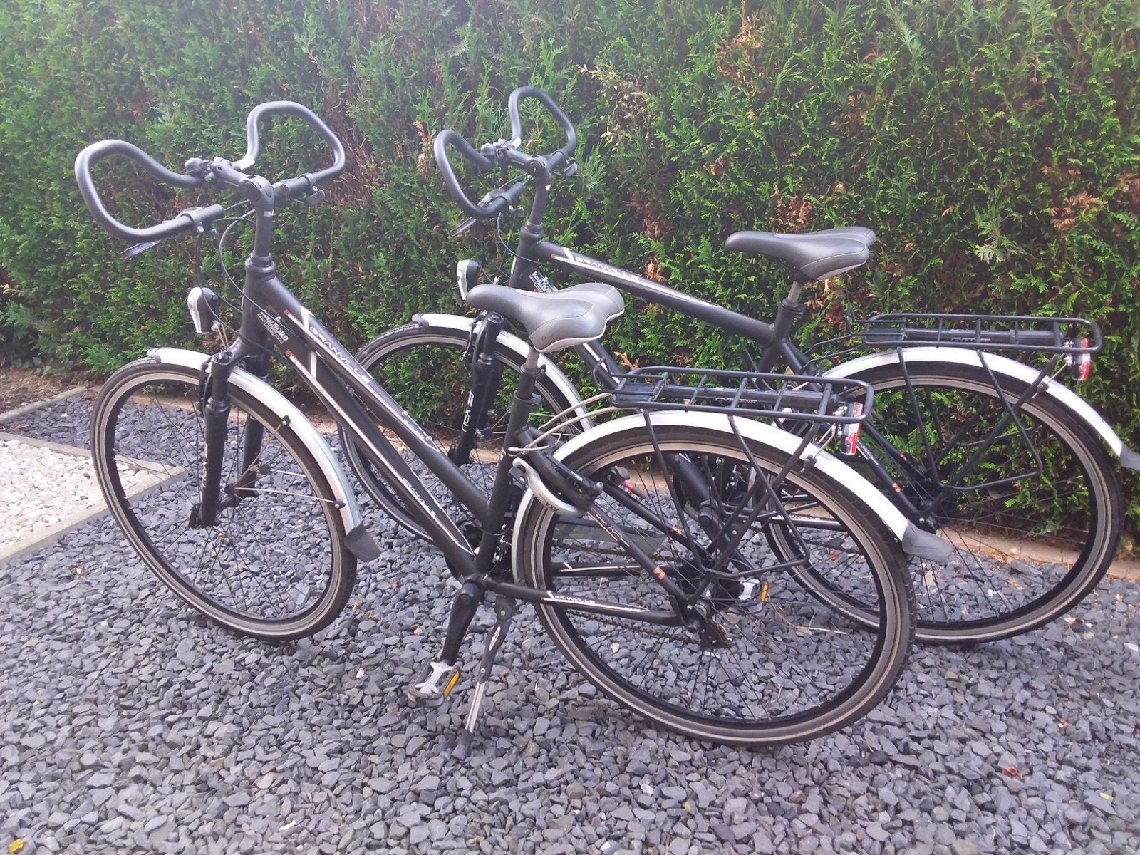 Dames en heren fiets granville, Ophalen