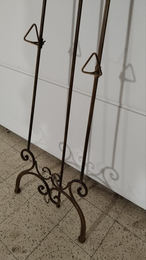 Chevalet de peintre en métal