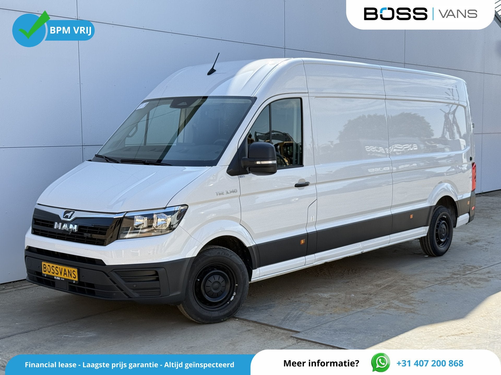 MAN TGE 3.140 2.0 TDI L4H3 Virtual Cockpit Nieuw Model Airco, Auto's, Voorwielaandrijving, Stof, Gebruikt, Zwart