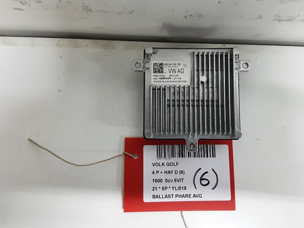 BALLAST DE PHARE XENON GAUCHE Volkswagen Golf VIII (CD1), Volkswagen, Mevr. I. Hauben, Utilisé, Rue de l'Espoir 34 34
4030  GRIVEGNÉE, BE