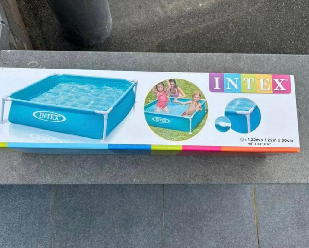 Intex zwembad, Tuin en Terras, Ophalen, Minder dan 80 cm, Vierkant, Nieuw